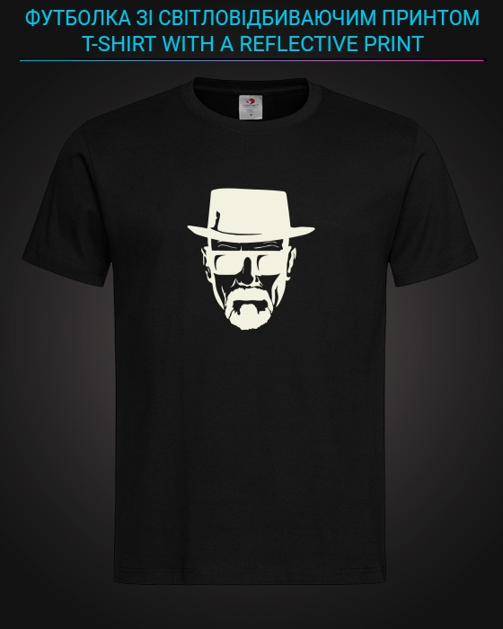 tshirt with Reflective Print Heisenberg - XS black