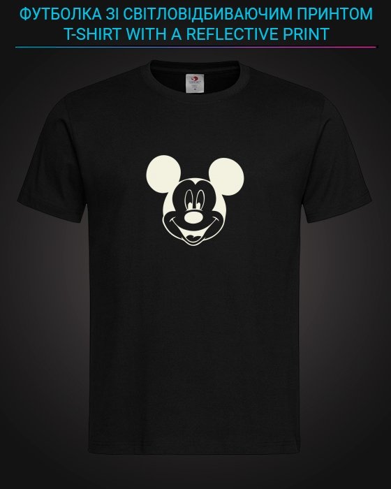 tshirt with Reflective Print Mickey Mouse - XS black