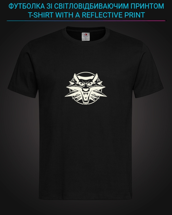tshirt with Reflective Print Witcher - XS black
