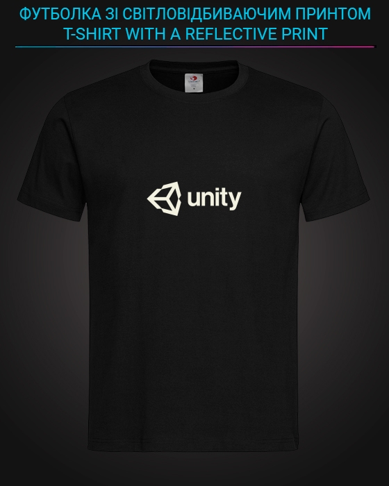 tshirt with Reflective Print Unity - XS black