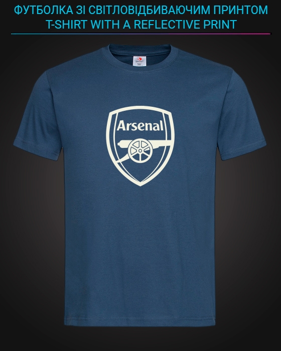 tshirt with Reflective Print Arsenal - XS blue