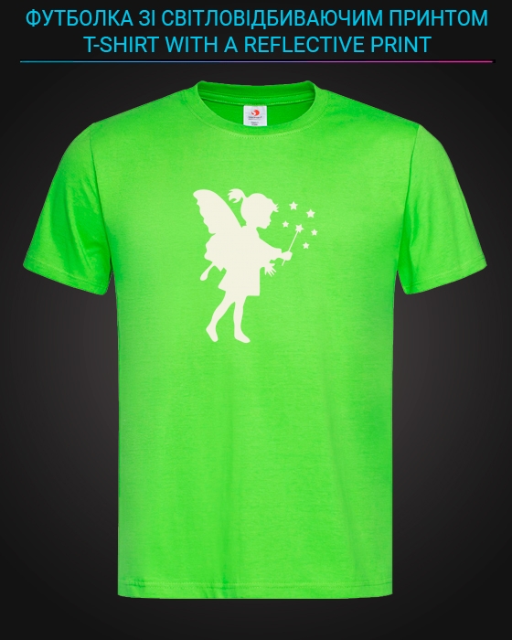 tshirt with Reflective Print Little Fairy - XS green