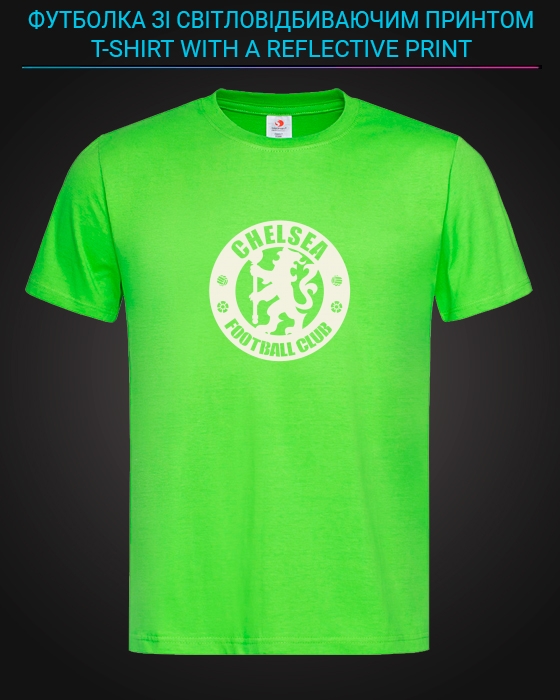 tshirt with Reflective Print Chelsea - XS green