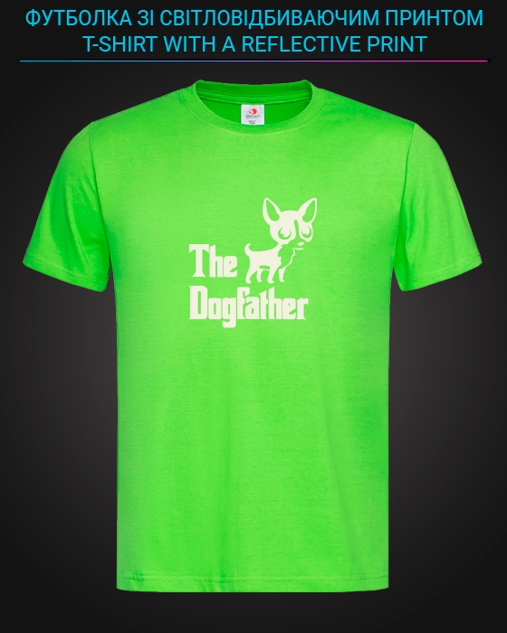 tshirt with Reflective Print The Dogfather - XS green