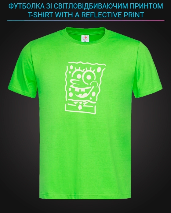 tshirt with Reflective Print Sponge Bob - XS green