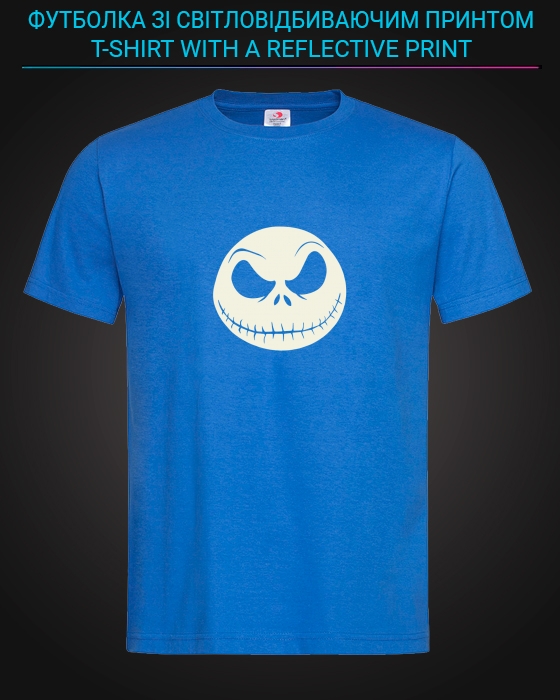 tshirt with Reflective Print The Nightmare Before Christmas - XS Lightblue