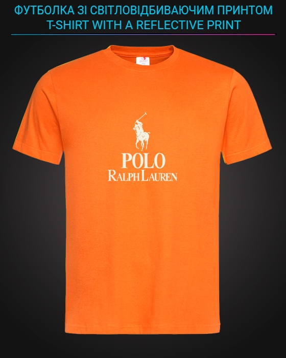 tshirt with Reflective Print Ralph Lauren - XS orange