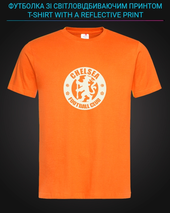 tshirt with Reflective Print Chelsea - XS orange