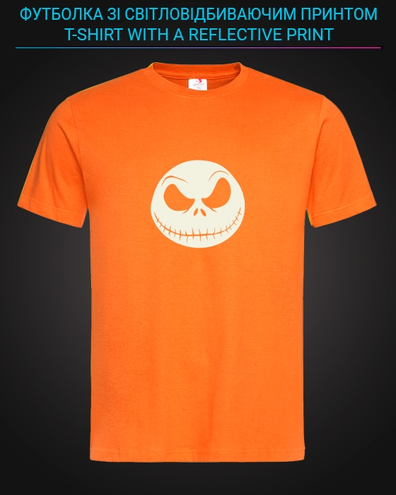 tshirt with Reflective Print The Nightmare Before Christmas - XS orange