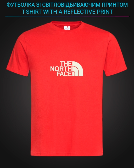 tshirt with Reflective Print The North Face - XS red