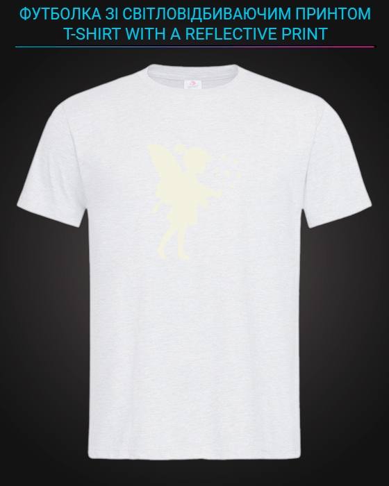 tshirt with Reflective Print Little Fairy - XS white