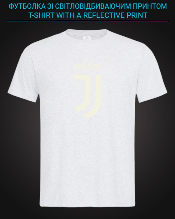 tshirt with Reflective Print Juventus Logo - XS white