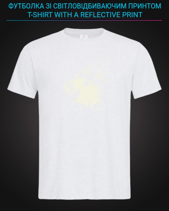 tshirt with Reflective Print Stewie Griffin - XS white